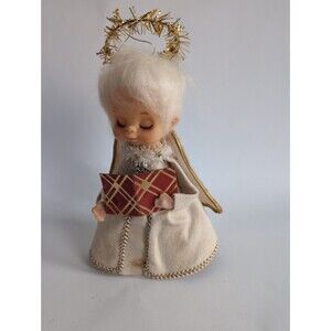 Vintage Napco Christmas Tree Topper Ornament  Angel Song Book